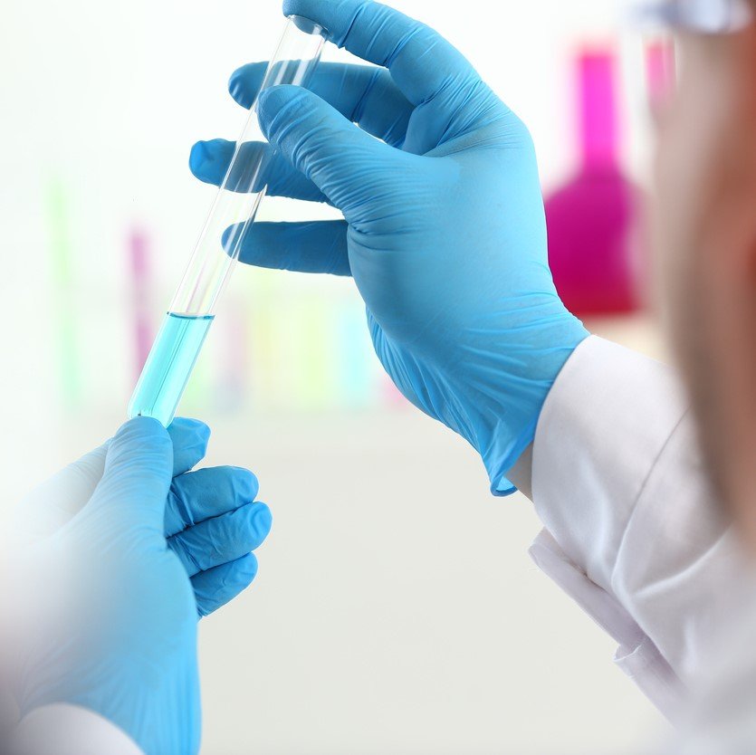 Blue Vinyl Compound Gloves